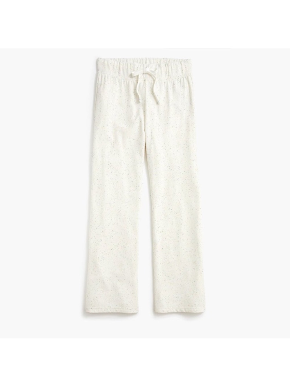 Jcrew Factory SPECKLED SWEATPANT, 
Size: MEDIUM,  Color: IVORY CONFETTI